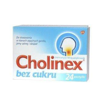 Cholinex bez cukru 24 pastylki