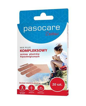 Plaster PASOCARE MIX PLUS 20 sztuk