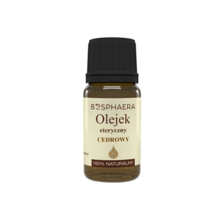 Bosphaera Olejek eteryczny cedrowy – aromaterapia, pielęgnacja skóry i włosów 10 ml