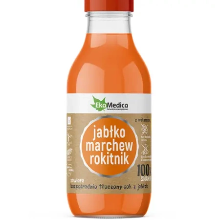 EkaMedica Jabłko marchew rokitnik sok 300 ml