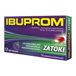 Ibuprom Zatoki 12 tabletek