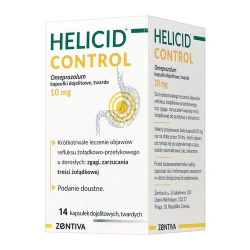 Helicid Control 10 mg 14 kapsułek