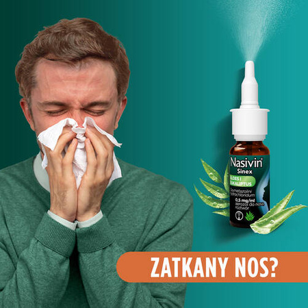 Nasivin Sinex Aloes i Eukaliptus 0,05% aerozol 15 ml