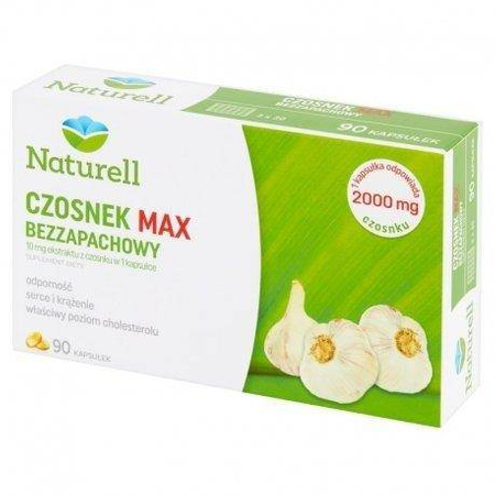 NATURELL Czosnek MAX Bezzap. x 90 kaps.