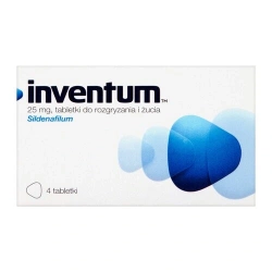 Inventum 25 mg 4 tabletki do rozgryzienia i żucia