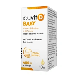 Ibuvit D3 Baby 10 ml – profilaktyka niedoboru witaminy D i wsparcie rozwoju kości u dzieci