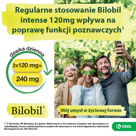 Bilobil Intense 120 mg 60 kapsułek