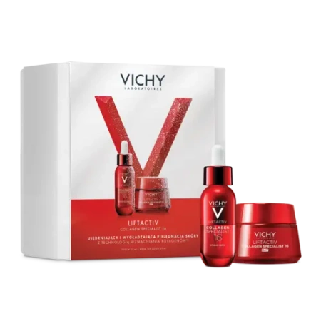 Vichy Liftactiv Collagen Specialist 16 – zestaw prezentowy: serum 30 ml + krem na dzień 50 ml