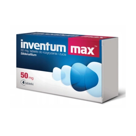 Inventum Max 50 mg 4 tabletki do rozgryzienia i żucia 