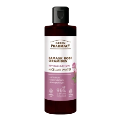 Green Pharmacy Róża damasceńska + Ceramidy woda micelarna–delikatne oczyszczanie, nawilżenie i regeneracja skóry 200 ml