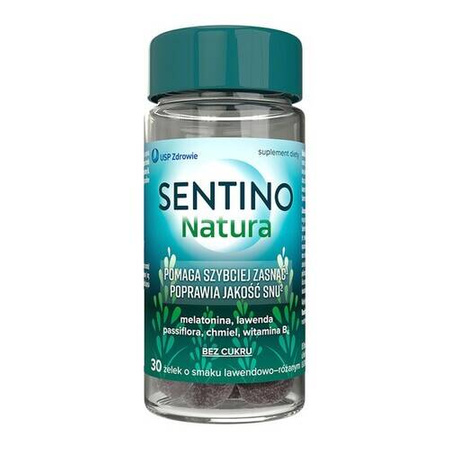 Sentino Natura 30 żelek + 30 żelek GRATIS smak lawendowo-różany
