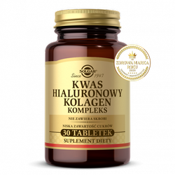 SOLGAR Kwas Hialuronowy Kolagen Kompleks x 30 tabl.
