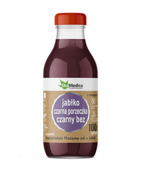 EkaMedica Sok 100% smaku jabłko czarna porzeczka czarny bez x 300 ml