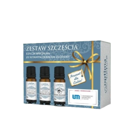 OPTIMA NATURA Zestaw szczęścia - 3 olejki eteryczne po 10 ml (miętowy, pomarańczowy, złodziei)