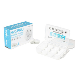 Stopery do uszu formowane wielorazowe Mold 6P białe 6 par HASPRO