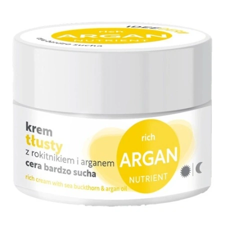 Idee Derm tłusty krem z rokitnikiem i olejem arganowym – dla skóry bardzo suchej 50 ml