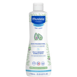 Mustela BeBe Płyn do kąpieli "Bąbelkowa kąpiel" z organicznym awokado 750 ml