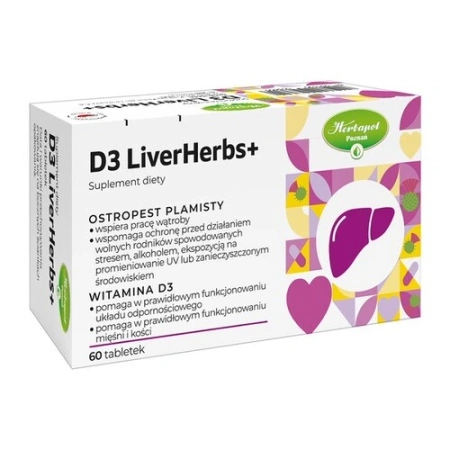 D3 LiverHerbs+ 60 tabletek