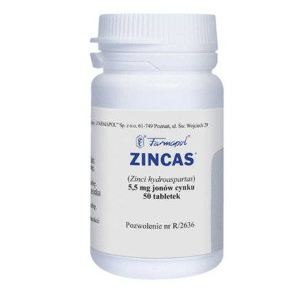 Zincas 50 tabletek