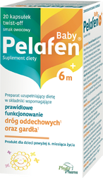 Pelafen Baby 6m+ smak owocowy x 20 kapsułek twist-off