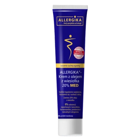 ALLERGIKA® krem z olejem z wiesiołka 20% MED 100 ml – na AZS, egzemę i bardzo suchą skórę