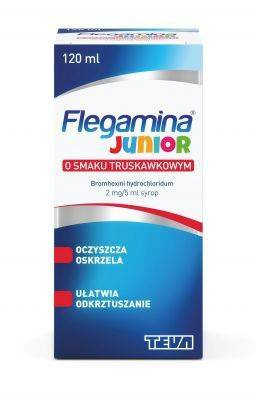 Flegamina Junior syrop smaku truskawkowym 120ml
