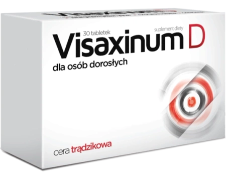 Visaxinum D dla dorosłych 30 tabletek (Data ważności: 31.08.2025 r.)