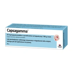 Capsagamma 40 g – krem roślinny rozgrzewający do łagodzenia bólu mięśniowego
