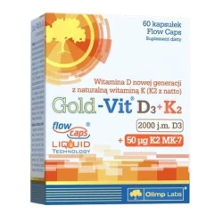 Olimp Gold-Vit D3 2000 j.m.+K2 60 kapsułek