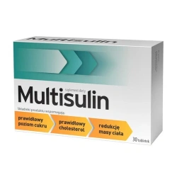 Multisulin 30 tabletek – chrom, witaminy B, wyciągi roślinne