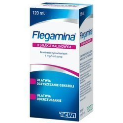 Flegamina syrop o smaku malinowym 120ml