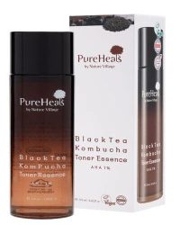 PureHeals Black Tea Kombucha – wygładzająco-rozświetlający tonik do twarzy 125ml