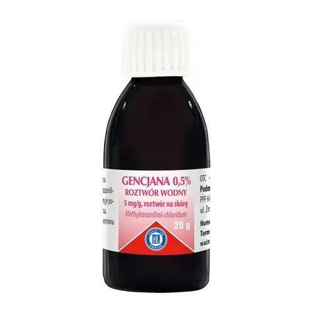 Gencjana 0,5% roztwór wodny 20g HASCO