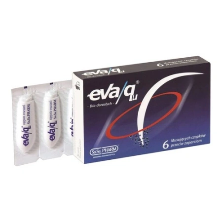 Eva/Qu Czopki przeciw zaparciom 6 sztuk