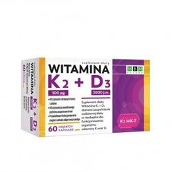 Witamina K2 + D3 60 kapsułek MBM Pharma