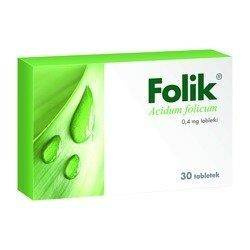 Folik 0,4mg x 30 tabl.