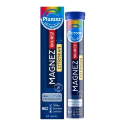 Plusssz Magnez Skurcz Cytrynian  20 tabletki musujące