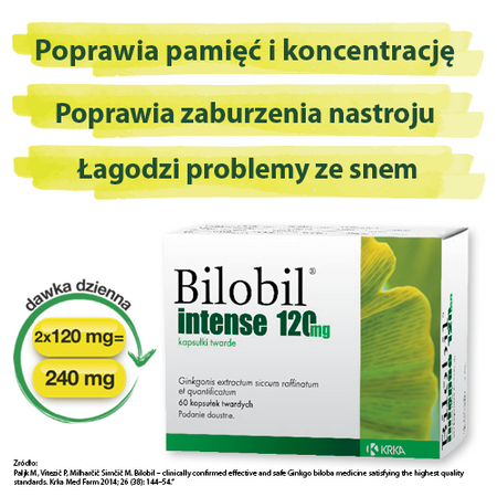 Bilobil Intense 120 mg 60 kapsułek