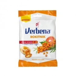 Cukierki Verbena Rokitnik z witaminą C 60 g – ziołowe cukierki wspierające odporność