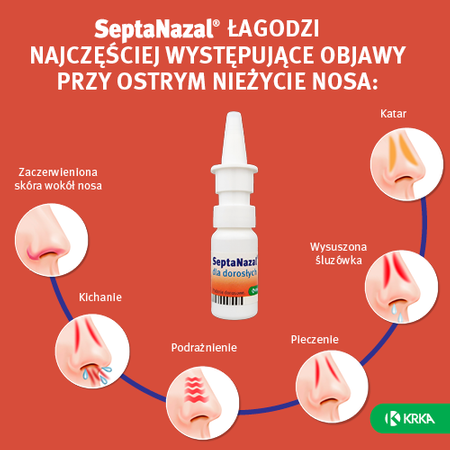 Septanazal dla dorosłych 1 mg+50 mg/ml aerozol do nosa 10ml