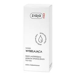 ZIAJA MED WYBIELAJĄCA Krem wybielający przeciw zmarszczkom na noc x 50 ml