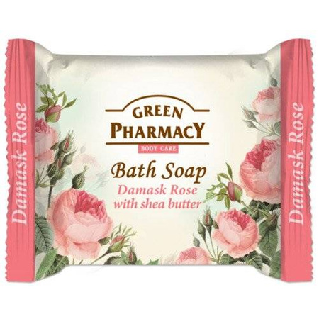 Green Pharmacy Mydło w kostce Róża damasceńska i Masło shea