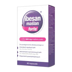 Ibesan Maślan Forte 60 kapsułek – wsparcie dla zdrowia jelit