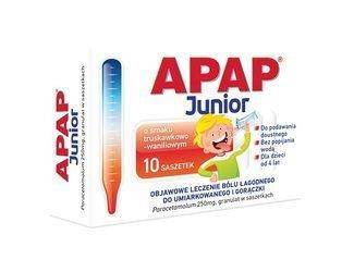 Apap Junior granulat 250 mg x 10 sasz.
