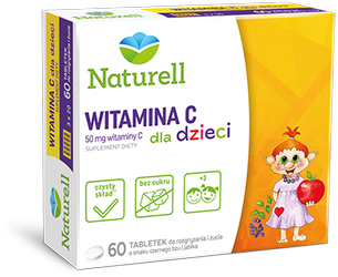 NATURELL Witamina C dla dzieci x 60 tabl.