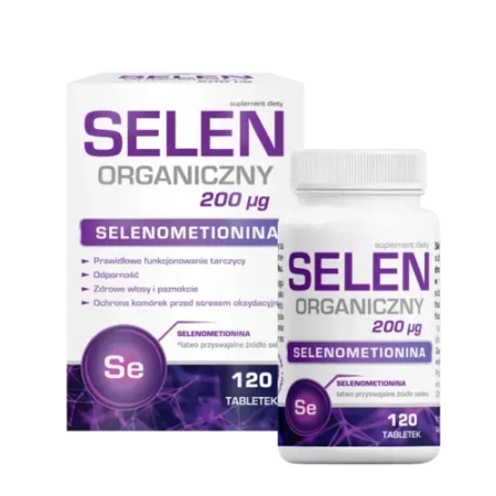 Selen Organiczny 120 tabletek Domowa Apteczka 