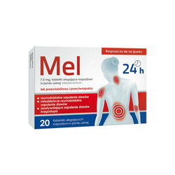 Mel 7,5 mg x 20 tabletek ulegających rozpadowi w jamie ustnej