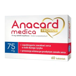 Anacard Medica Protect 75 mg 50 tabletek – zapobieganie zakrzepom i zatorom