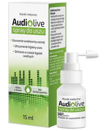 Audiolive spray do uszu 15 ml