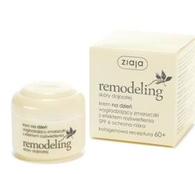 ZIAJA REMODELING 60+ Krem na dzień wygładzający zmarszczki z efektem rozświetlenia 50 ml